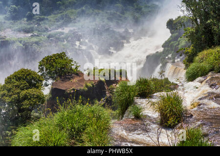 Die Iguazu Wasserfälle, Puerto Iguazu, Misiones, Argentinien Stockfoto