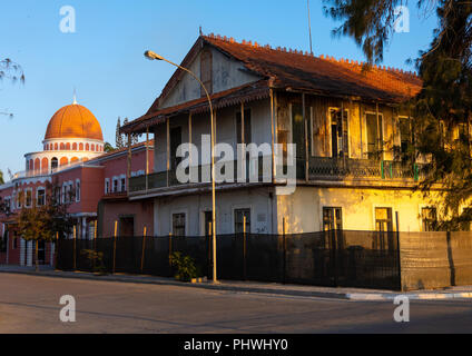 Alten portugiesischen Colonial House, Provinz Benguela, Benguela, Angola Stockfoto