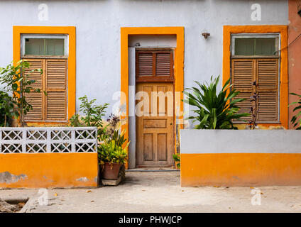 Alten portugiesischen Colonial House, Provinz Benguela, Catumbela, Angola Stockfoto