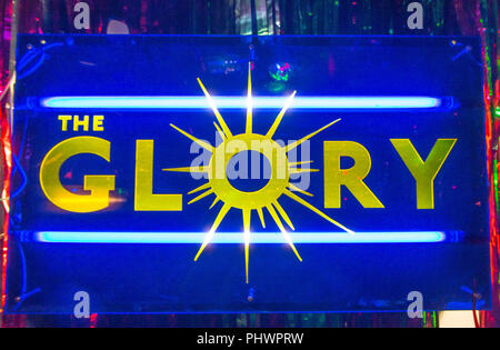 Logo der Herrlichkeit, Angaben zum, East London Stockfoto