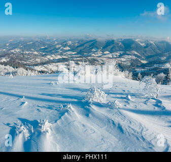 Winter Berge verschneite Landschaft Stockfoto