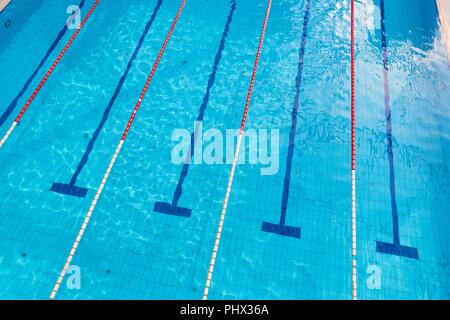 Seimming Pool Lanes Stockfoto