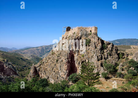 Maurische Burg Lanjaron Spanien Stockfoto