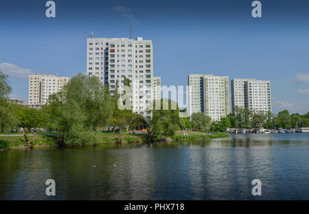 Hochhaeuser Neustaedter Havelbucht, Breite Straße, Potsdam, Brandenburg, Deutschland Stockfoto