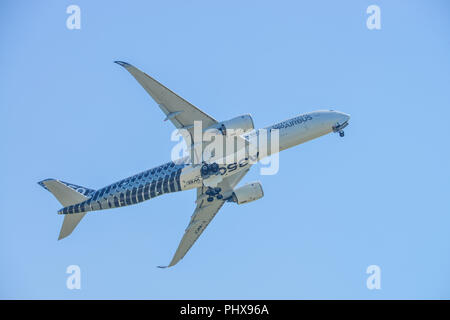 Airbus A350, ILA 2018, Schönefeld, Brandenburg, Deutschland Stockfoto