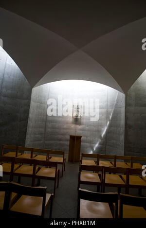 Foto zeigt das Innere der Georges Rouault Memorial Hall im Gelände der Kiyoharu Kunst Kolonie in Hokuto Stadt, Yamanashi Präfektur am 02. Stockfoto