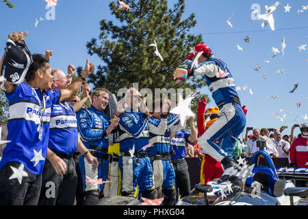 Portland, Oregon, USA. 2. Sep 2018. TAKUMA SATO (30) von Japan gewinnt die Portland International Raceway an der Portland International Raceway in Portland, Oregon. Credit: Justin R. Noe Asp Inc/ASP/ZUMA Draht/Alamy leben Nachrichten Stockfoto