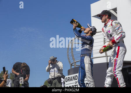 Portland, Oregon, USA. 2. Sep 2018. TAKUMA SATO (30) von Japan gewinnt die Portland International Raceway an der Portland International Raceway in Portland, Oregon. Credit: Justin R. Noe Asp Inc/ASP/ZUMA Draht/Alamy leben Nachrichten Stockfoto