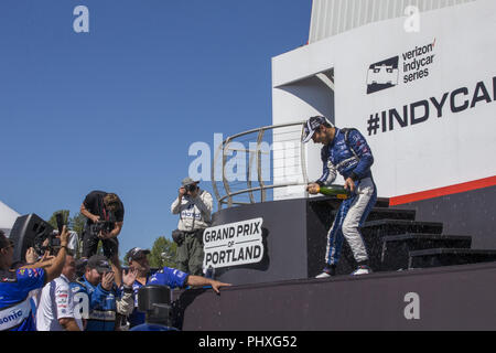 Portland, Oregon, USA. 2. Sep 2018. TAKUMA SATO (30) von Japan gewinnt die Portland International Raceway an der Portland International Raceway in Portland, Oregon. Credit: Justin R. Noe Asp Inc/ASP/ZUMA Draht/Alamy leben Nachrichten Stockfoto