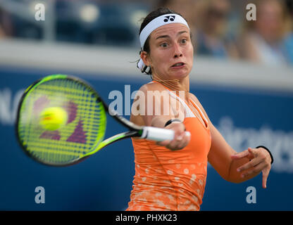 Flushing Meadows, New York, USA. 2. Sep 2018. ANASTASIJA SEVASTOVA Lettlands in Aktion während der vierten Runde gewinnen über E.Svitolina am US Open 2018 Grand Slam Tennis Turnier. Quelle: AFP 7/ZUMA Draht/Alamy leben Nachrichten Stockfoto