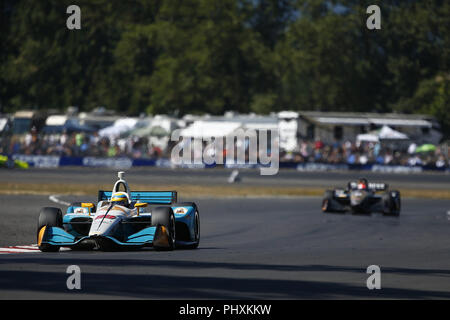 Portland, Oregon, USA. 2. Sep 2018. GABBY CHAVES (88) von Kolumbien Schlachten für Position während des Portland International Raceway an der Portland International Raceway in Portland, Oregon. Credit: Justin R. Noe Asp Inc/ASP/ZUMA Draht/Alamy leben Nachrichten Stockfoto