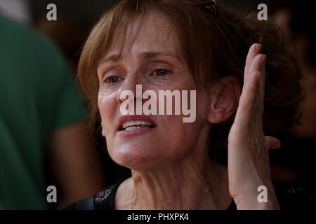 Athen, Griechenland. 3. Sep 2018. Witwen Protest agaimst der Regierung die Entscheidung zurück auf ihre widowhead Renten kuerzen. (Bild: © aristidis VafeiadakisZUMA Draht) Stockfoto