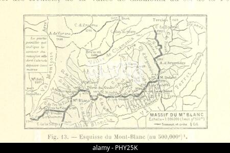 Bild von Seite 105 "[Les Alpes et Les grandes Aufstiege. Par E. Levasseur avec la collaboration De membres des Clubs Alpins.]'. Stockfoto