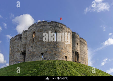 York. Cliffords Tower. Stockfoto