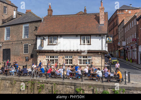 York. Fluss Ouse. Könige Staith. Stockfoto