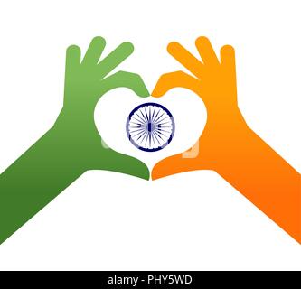 Indische Urlaub, Happy Independence Day Feier, Poster und Banner Design Stock Vektor
