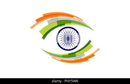 Indische Urlaub, Happy Independence Day Feier, Poster und Banner Design Stock Vektor