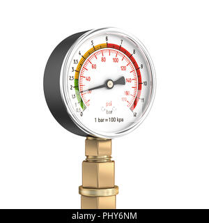 Klassische Manometer 3D Rendering image Stockfoto