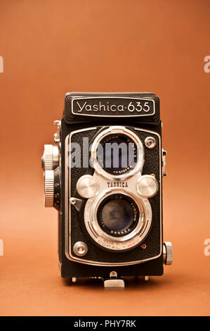 Vintage Yashica 635 TLR Kamera Stockfoto