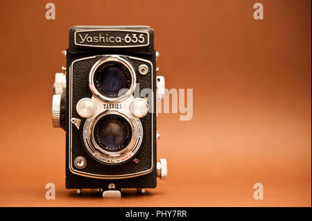 Vintage Yashica 635 TLR Kamera Stockfoto