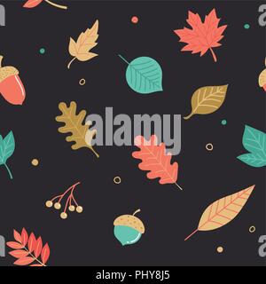 Herbst, nahtlose Saison pattern Herbst, Hintergrund Stock Vektor