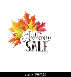 Herbst Sale banner Stock Vektor