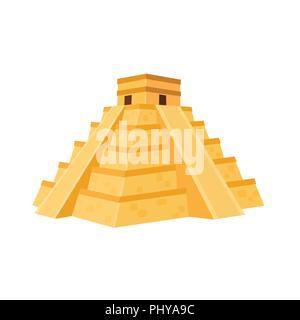 Mexcian Pyramide Abbildung Stock Vektor