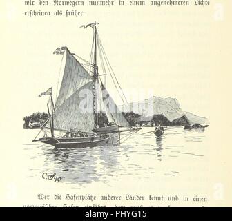 Bild von Seite 88 der "Kaiser Wilhelm II. Reisen nach Norwegen in den Jahren 1889 und 1890 mit heliogravüren, etc'. Stockfoto