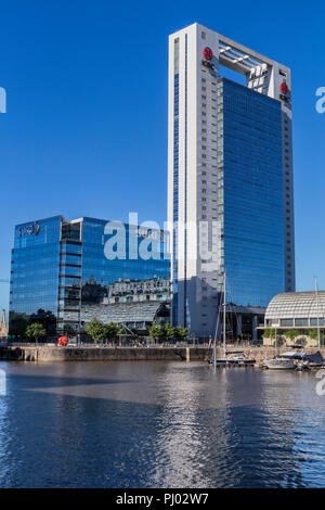 Puerto Madero Waterfront, Rio de la Plata, Buenos Aires, Argentinien Stockfoto