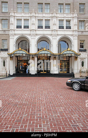 Eingang im Intercontinental Mark Hopkins San Francisco, USA. Stockfoto