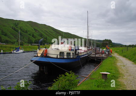 Der Eagle Barge. John O'Groats (Duncansby head) zu den Ländern Ende Ende Trail zu beenden. Great Glen Way. Hochland. Schottland. Großbritannien Stockfoto