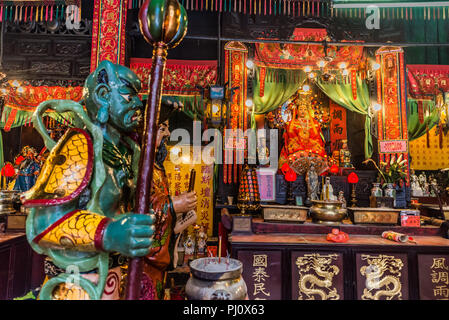 Schrein Tin Hau Tempel Tsim Sha Tsui Kowloon in Hong Kong Stockfoto