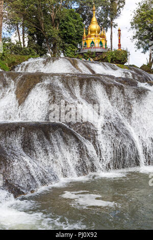 PWE Gauk Wasserfall Pyin Oo Lwin Mandalay Staat Myanmar (Burma) Stockfoto