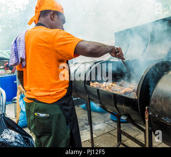 Ein Blick in Notting Hill Carnival in London Stockfoto