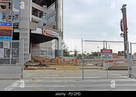 Quicken Loans Arena, die offizielle Homepage des Cleveland Kavaliere, sieht umfassende Renovierungsarbeiten an der 24 Jahre alten Gebäude in der Innenstadt von Cleveland, Ohio, USA Stockfoto