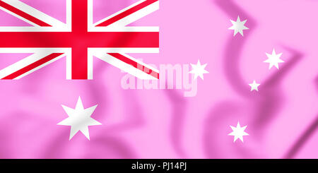 Gay Pride Flagge Australien. 3D-Darstellung. Stockfoto