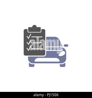 Auto Service, isolierte Symbol auf weißem Hintergrund, Auto Service, Auto reparieren. Vector Illustration der modernen Auto Reparatur Symbol Stock Vektor