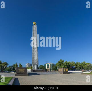 ODESSA, UKRAINE - 08.14.2018. April 10 benannten Platz der Tag der Befreiung von Odessa aus der Deutsch-rumänische NS-Insassen zu gedenken. Stockfoto