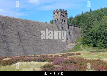 Die Derwent Damm in der oberen Derwent Valley des Peak District National Park. Stockfoto