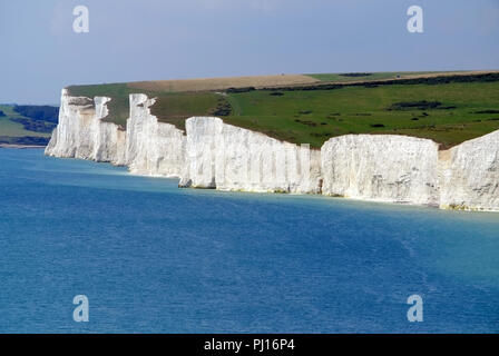 Sieben Schwestern Kreidefelsen im Nationalpark South Downs, East Sussex, Großbritannien Stockfoto