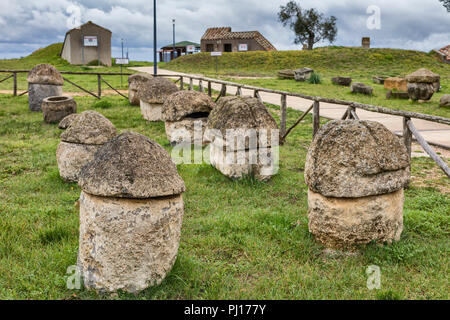 Monterozzi Nekropole, Tarquinia, Latium, Italien Stockfoto