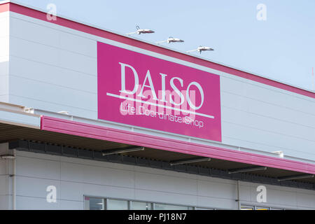 Daiso - ein sehr beliebtes 100 Yen shop in Japan. Stockfoto