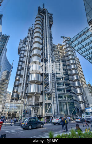 Lloyd's Building, Financial District, London, England, Grossbritannien Stockfoto