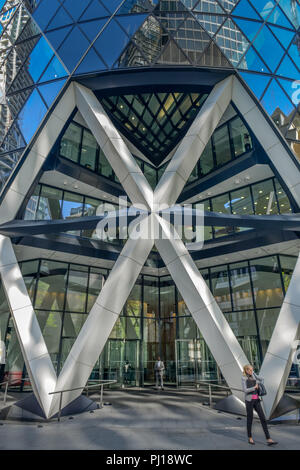 The Gherkin, St Mary Axe, London, England, Grossbritannien Stockfoto