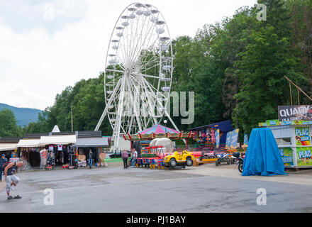 Ein kleines Messegelände auf Gubalowka Park, Zakopane, Polen, Europa. Stockfoto