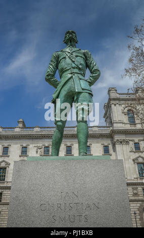 Stateu, Jan Christian Smuts, Parliament Square, London, England, Grossbritannien Stockfoto