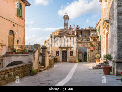 Schönen nachmittag Anblick in Sorano, in der Provinz Grosseto, Toskana (Toscana), Italien. Stockfoto