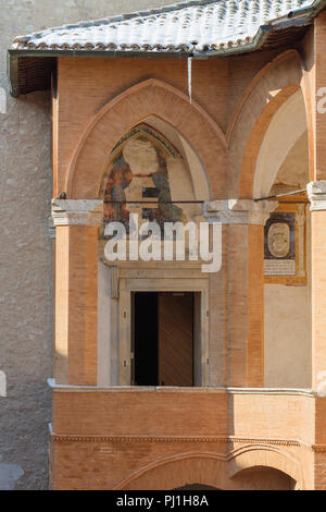 Festung Rocca Albornoziana, Herzogtum Spoleto National Museum, Spoleto, Perugia, Umbrien, Italien Stockfoto