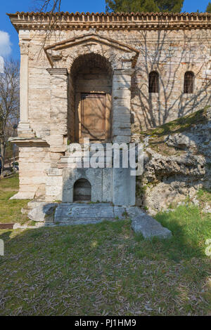 Tempel des Clitumnus, Tempietto del Clitunno, Campello sul Clitunno, Perugia, Umbrien, Italien Stockfoto