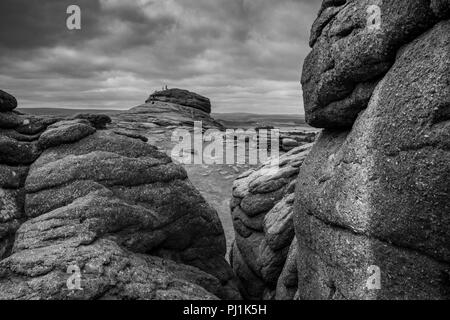 Haytor in Dartmoor, Großbritannien Stockfoto